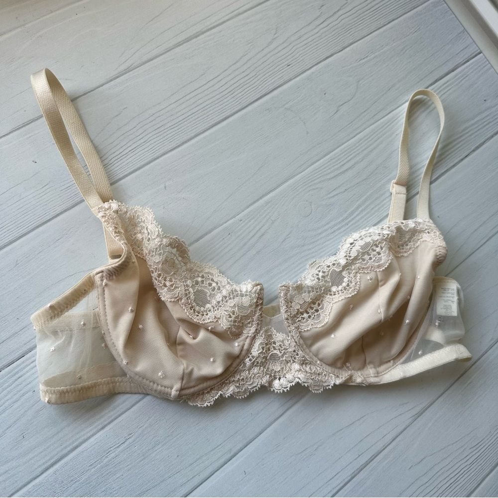 La Perla Made in Italy Lace Underwire Bra – 36B (80B) – Ivory